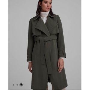 BNWT CLUB MONACO Élima Trench coat in olive! Size XS